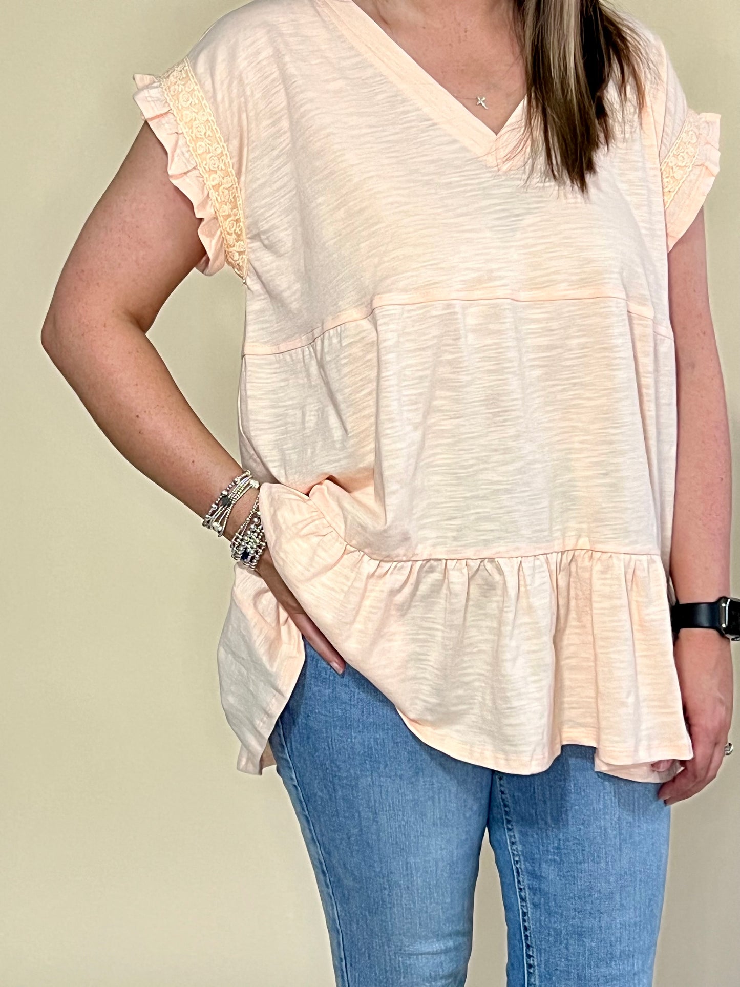 Ruffled Tiered Top